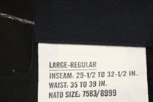 Genuine Gear BDU Pants - Large Reg - Navy Blue - New
