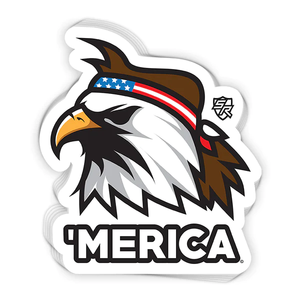Mullet Eagle 'Merica Decal - 3" X 4.25" - New