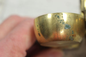 Brass Chowmukh Haldi 4 Bowl Holder - Used