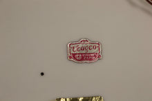 Load image into Gallery viewer, Vintage UCAGCO Open Lace Plate - Last Supper with Gold Trim - 8&quot; - Used