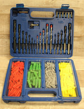 Load image into Gallery viewer, 300 PC Drill Bits, Masonry Drills, Boring Bits, Screws, &amp; Wall Anchors Plugs Kit