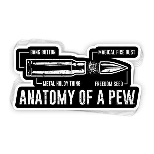 Anatomy Of A Pew Decal - New