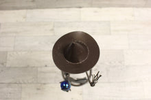 Load image into Gallery viewer, Vintage Halloween Black Metal Witch with Cat Candle Holder Sculpture - Used