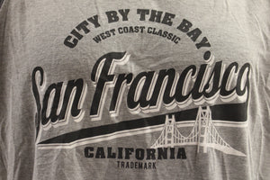 San Francisco City By The Bay T-Shirt -West Coast Classic - Medium - New