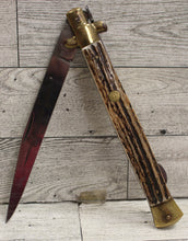 Load image into Gallery viewer, Vintage Kissing Crane KC-49 Stiletto Germany Folding Knife - Used