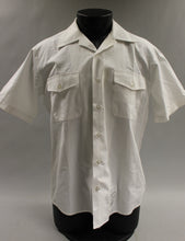 Load image into Gallery viewer, US Navy White Short Sleeve Button Up Dress Shirt -Large - 8405-00-184-8700 -Used