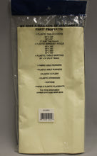 Load image into Gallery viewer, Party Expressions Plastic Tablecover Tablecloth - 54x108 inch - Ivory - New