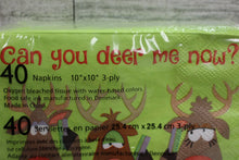 Load image into Gallery viewer, Cypress Home &quot;Can you deer me now?&quot; Christmas Napkins - 40 Count - 3-Ply - New
