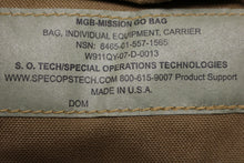 Load image into Gallery viewer, S. O. Tech - MGB Mission Go Bag - Coyote - 8465-01-557-1565 - New without tags