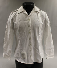 Load image into Gallery viewer, US Army Women&#39;s Long Sleeve White Tuck In Dress Shirt - 14S - 8410-01-597-6387