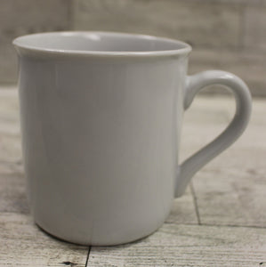 Vintage Restaurant White Coffee Mug - Set of 2 - Used