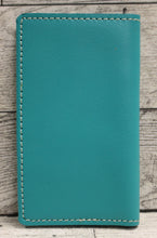 Load image into Gallery viewer, Baekgaard Slim Leather Business Card Case Holder - Teal - Used