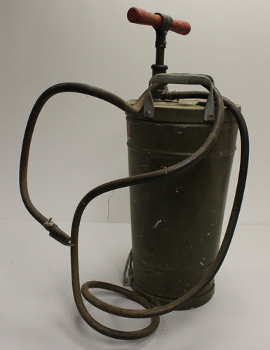 Vintage Air Raid Hand Pump Water Fire Extinguisher - Used