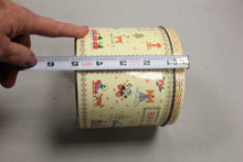 Load image into Gallery viewer, Vintage Cross Stitch Happy Holiday Christmas Tin - 5&quot; Tall - Used