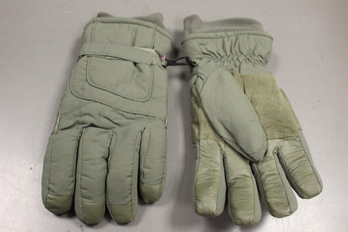 Military Issued Winter Gloves - 7126-FGS - Foliage Green - Small - New