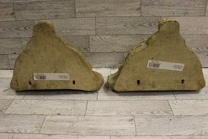 Set of 2 Wall Plaque with Stone Finish - 8" - New