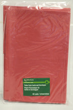 Load image into Gallery viewer, Recollections 5" x 6.5" Red Cards &amp; Envelopes - Set of 40 - New