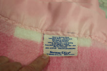 Load image into Gallery viewer, Vintage Stevens-Utica Pink Checked Blanket - 84&quot; x 68&quot; - Used