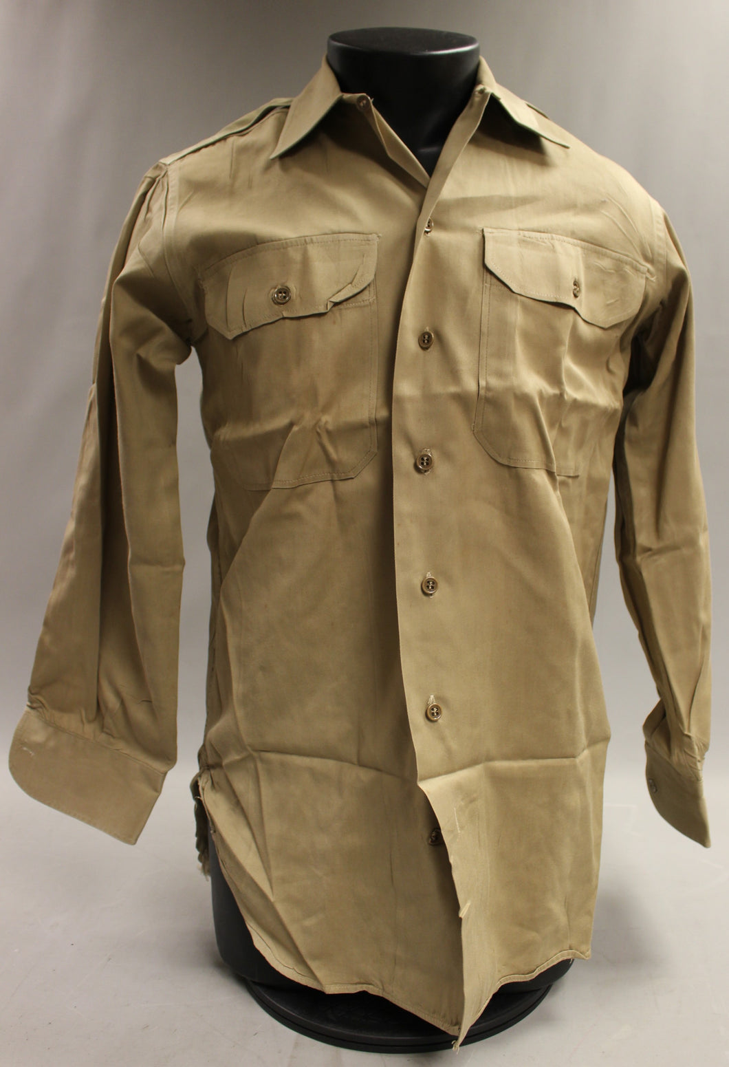 Vintage WWII 5th Army A5 Division Long Sleeve Button Up Shirt - 14.5 x 33 (#1)