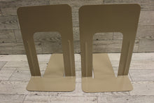 Load image into Gallery viewer, Vintage Beige Metal Bookend - Set of 2 - Used