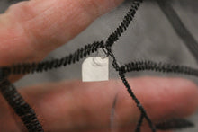 Load image into Gallery viewer, Black Organza Table Top Sash - 70&quot; x 66&quot; - Set of 5 - Used