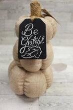 Load image into Gallery viewer, Fall Fest Stuffed Stacked Pumpkins - &quot;Be Grateful&quot; - New