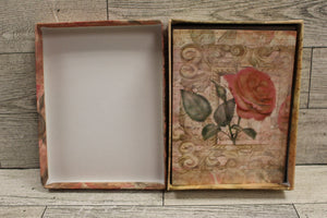 Paper Impages Blank Note Cards with Envelopes - Pack of 3 in Box -Roses Flowers