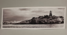 Load image into Gallery viewer, Archipelago by Maciej Duczynski Panoramic B&amp;W Lighthouse Art Print - 201-323-25