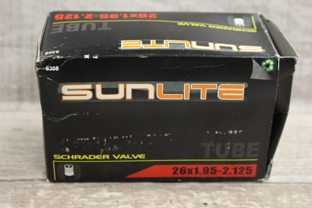 Sunlite Schrader Valve Tire Tube 26x1.95-2.125 -New