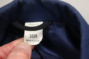 Air Force AF Men's Enlisted Blue Dress Coat with one Black Stripe -36R - Used