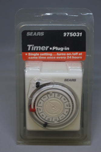 Sears Plug In Timer - Plug-In - 975031 - New