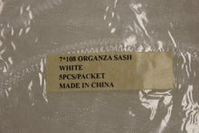 Load image into Gallery viewer, Organza Chair Sash - 106&quot; x 7&quot; - Set of 7 - Used