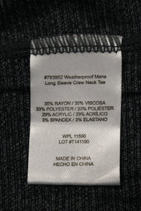 32 Degrees Men's Weatherproof Long Sleeve Crew Neck Tee - Medium - Used
