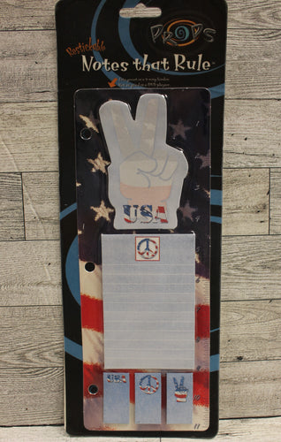 Props Restickable Notes That Rule - Fits in Standard 3 Ring Binder - American