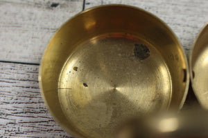 Brass Chowmukh Haldi 4 Bowl Holder - Used