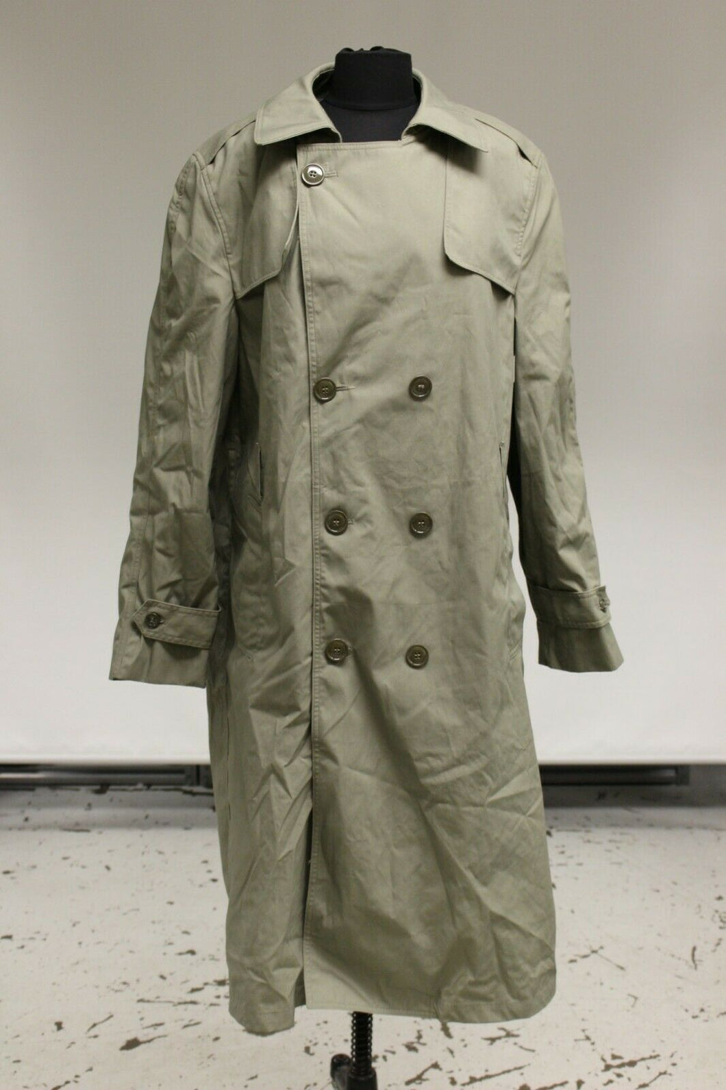 USMC Marine Men's All-Weather Double Breasted Trench Coat w/ Liner - 40 R -Used