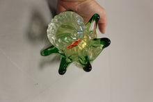Load image into Gallery viewer, Murano 10" Spiral Christmas Tree - Green with Gold Flake - Used