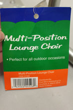 Load image into Gallery viewer, Vintage Folding Vinyl Jelly Tube Chaise Lounge Beach Chair - Multi-Position -New