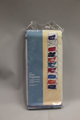 Mainstays Clear Hanging Shoe Organizer For Door -New