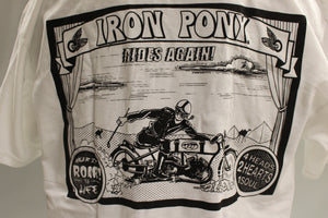 Iron Pony Rides Again T-Shirt - White - Large - Used