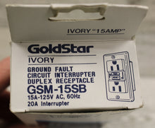 Load image into Gallery viewer, GoldStar Ground Fault Circuit Interrupter Duplex Receptacle - GSM-15SB - New
