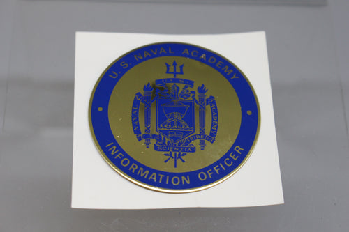 U.S. Naval Academy Information Officer Badge Pin Insignia - Used
