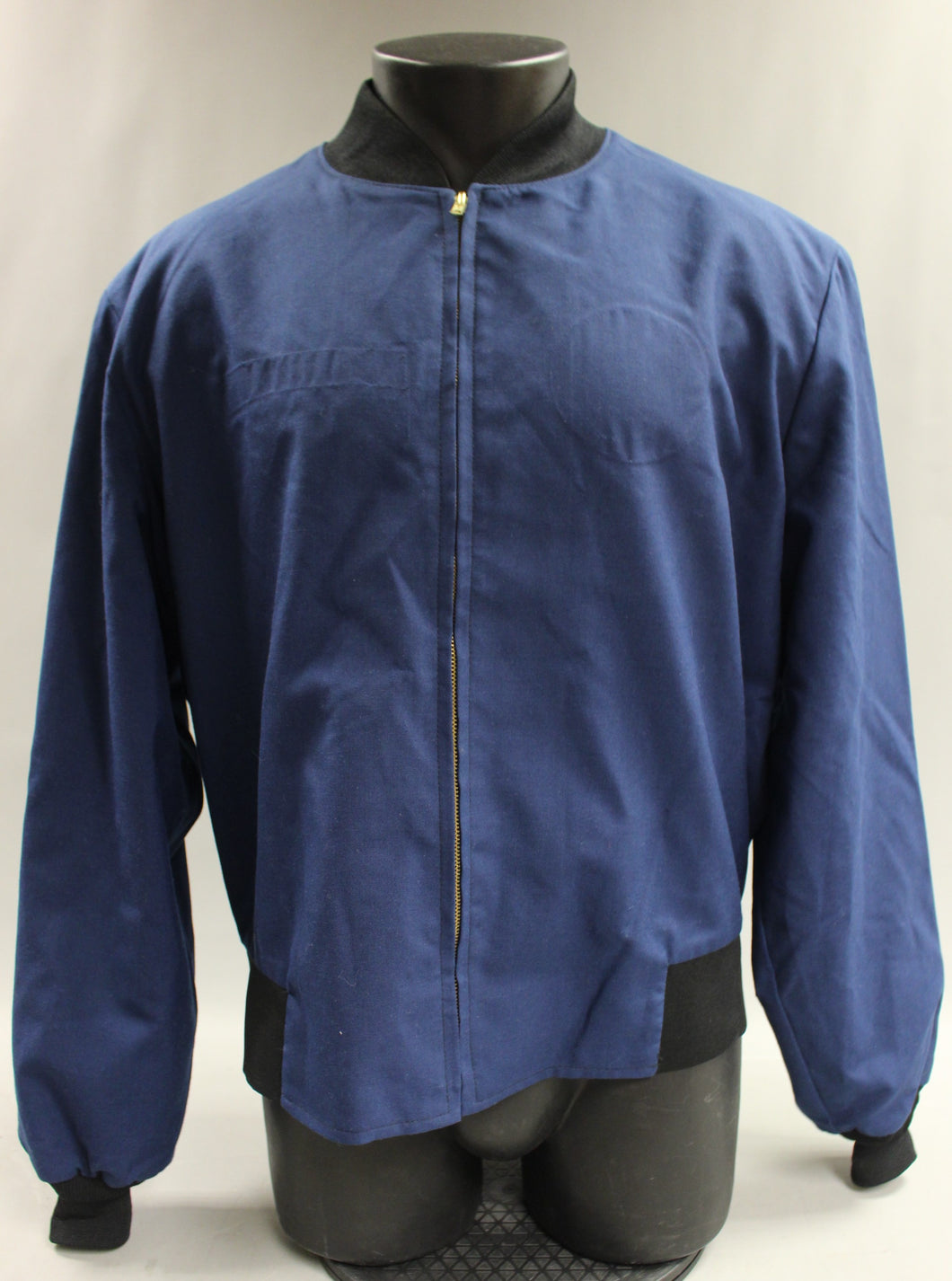 Neptune Men's Navy Blue Athletic Cadet Zip Up Jacket - Size: 50 Long - Used