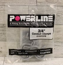 Load image into Gallery viewer, Cantex Powerline 3/4&quot; PVC Conduit Clamps - 5 Pack - 5133737B - New
