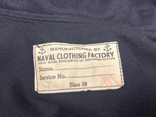 Load image into Gallery viewer, Vintage US Navy Men's Wool Blue Undress Jumper - Size: 38 - Used