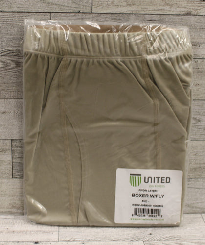 United Fortiflame Layer 1 Boxer with Fly - Medium - Sand Tan - New