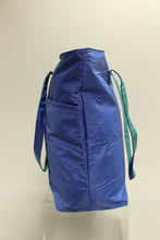 Load image into Gallery viewer, Vintage Toteable Blue Water Resistant Lightweight Tote Bag - Used