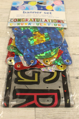Congratulations Banner Sets- Foil 72
