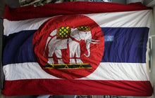 Load image into Gallery viewer, Vintage 8x5 Kingdom of Thailand Siam Navy Cotton Flag - Used
