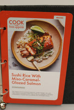 Load image into Gallery viewer, Cook with Bon Appetit Binder with 5 Recipe Cards - Used